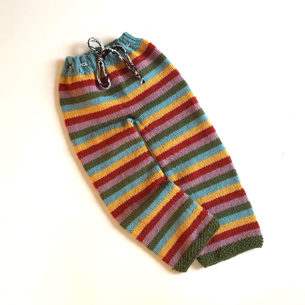 Handmade knitted pants